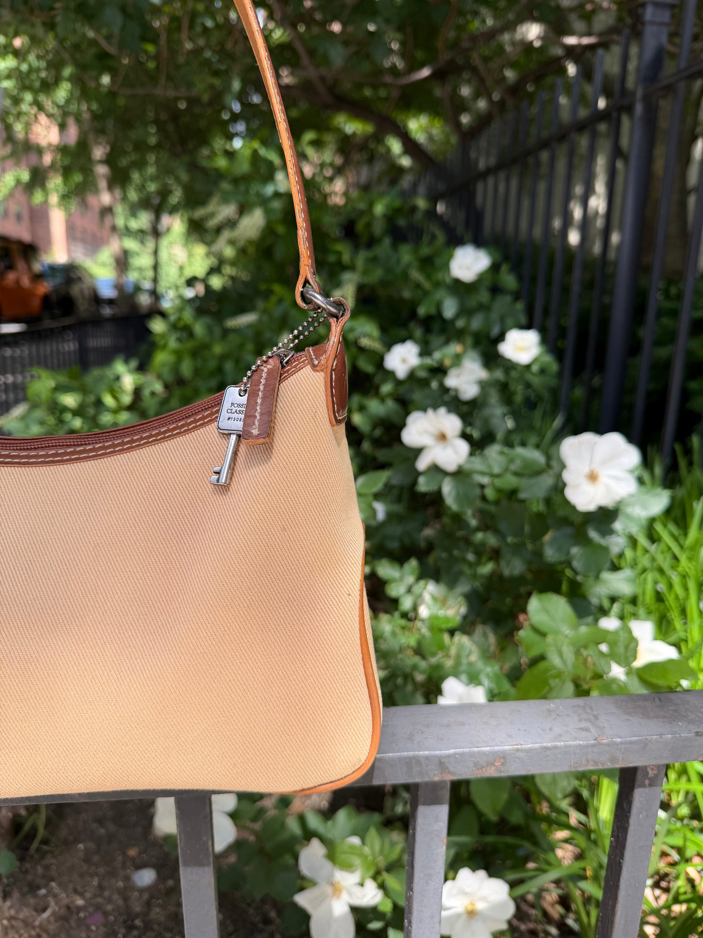 Fossil Canvas Shoulder Bag