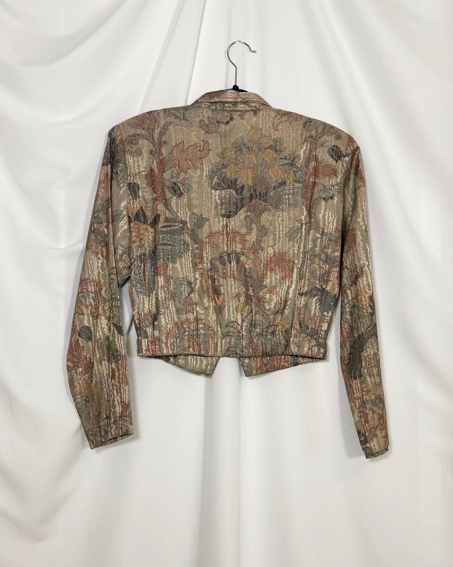 1990's Brocade Cropped Jacket- Size S