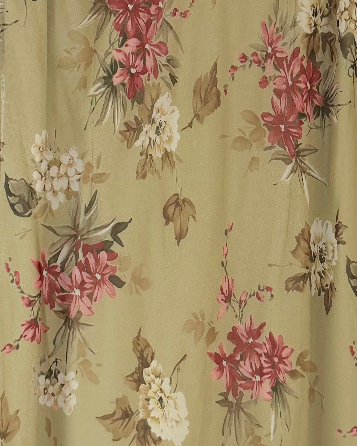 1990's Floral Chiffon Maxi Dress- Size L/XL