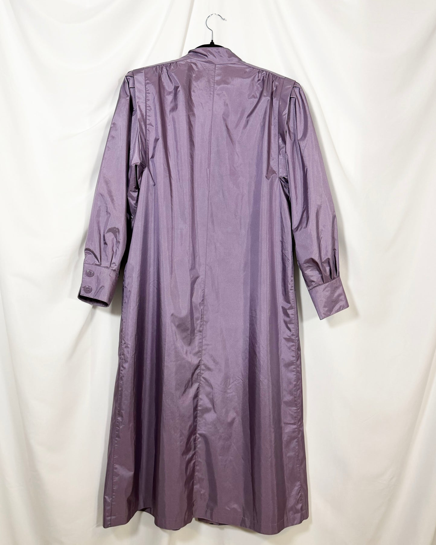 1980's Shimmery Femme Raincoat- Size L/XL