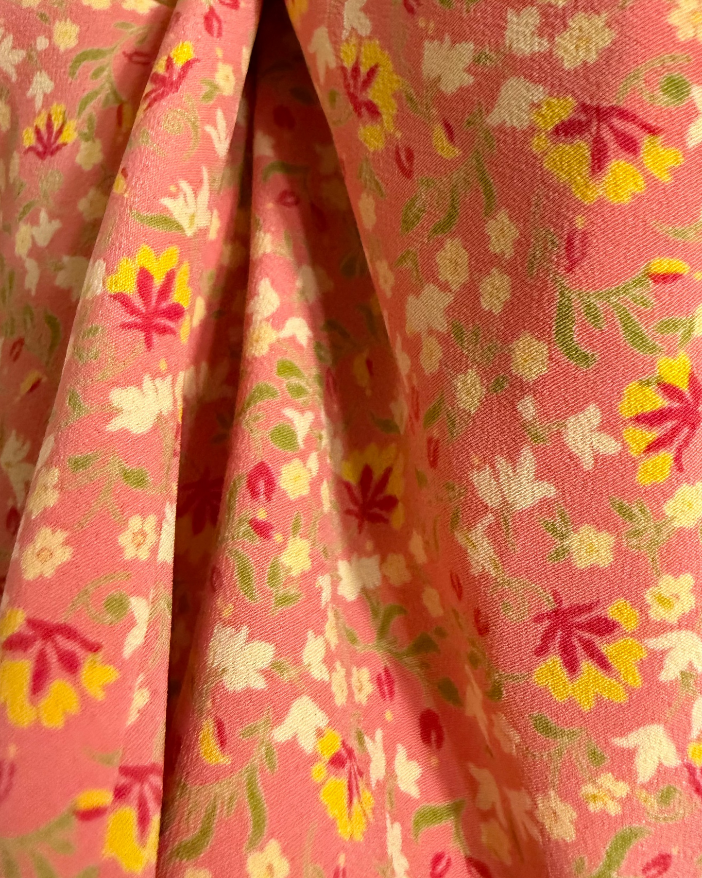 2000'S Floral Georgette Dress- Size M