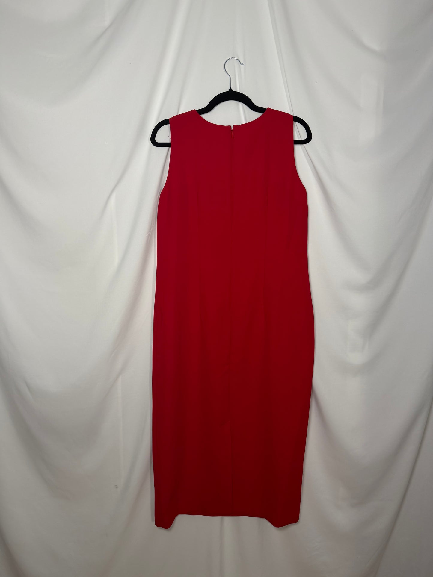 1990's Red Maxi Shift Dress- Size 12P