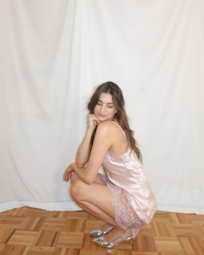 Mini Lace Dress/Nightgown- Size S/M