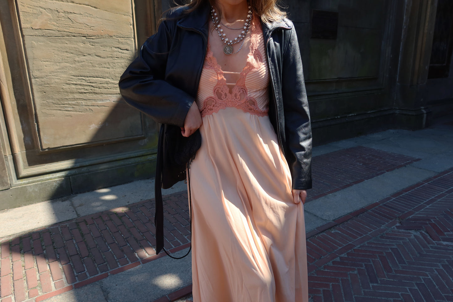 Maxi Lace Dress/Nightgown - Size S/M