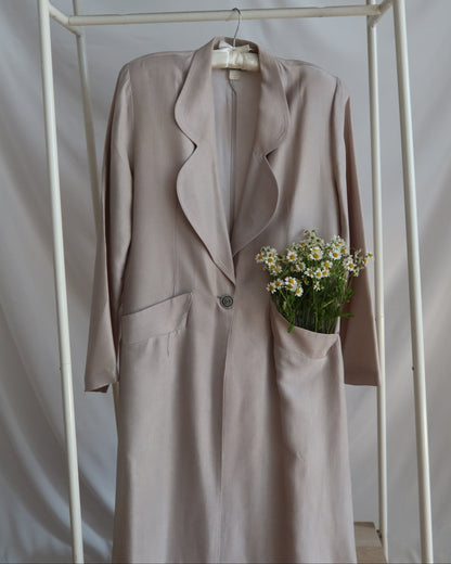 1980's Rayon Duster Jacket- Size M/L