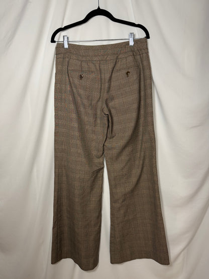 Vintage Y2K Wide Leg Plaid Low Rise Trouser Pants- Size 4/S