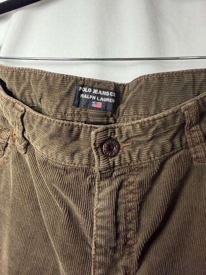 Vintage 1990's Polo Ralph Lauren Jeans Corduroy Pants 5 Pocket Style- Size 12