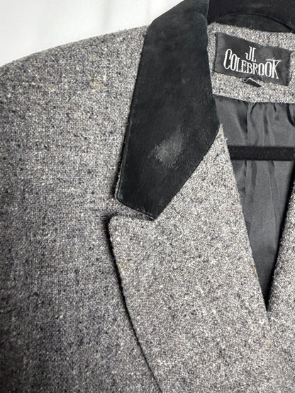 1980's Vintage Wool Double Lapel Blazer- Size M
