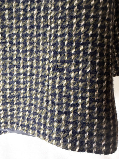 Vintage 1990's Wool Houndstooth Blazer- Size 14
