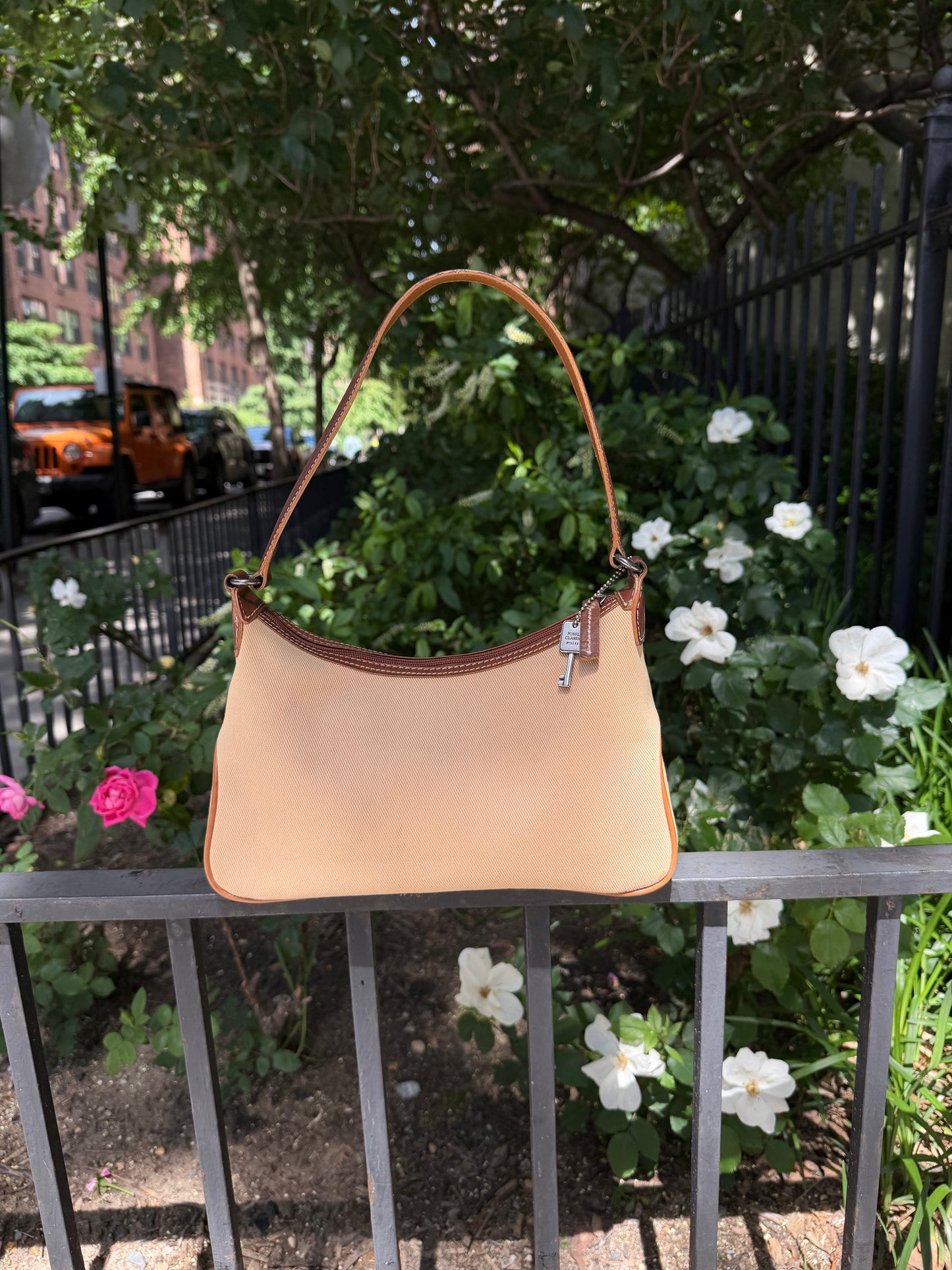 Fossil Canvas Shoulder Bag