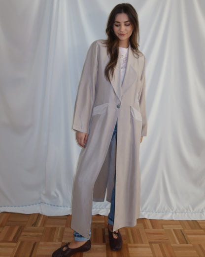 1980's Rayon Duster Jacket- Size M/L