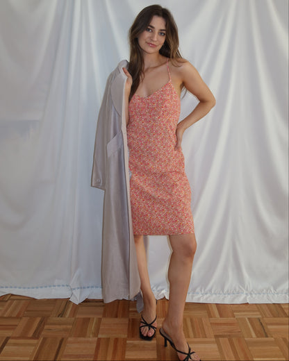 2000'S Floral Georgette Dress- Size M