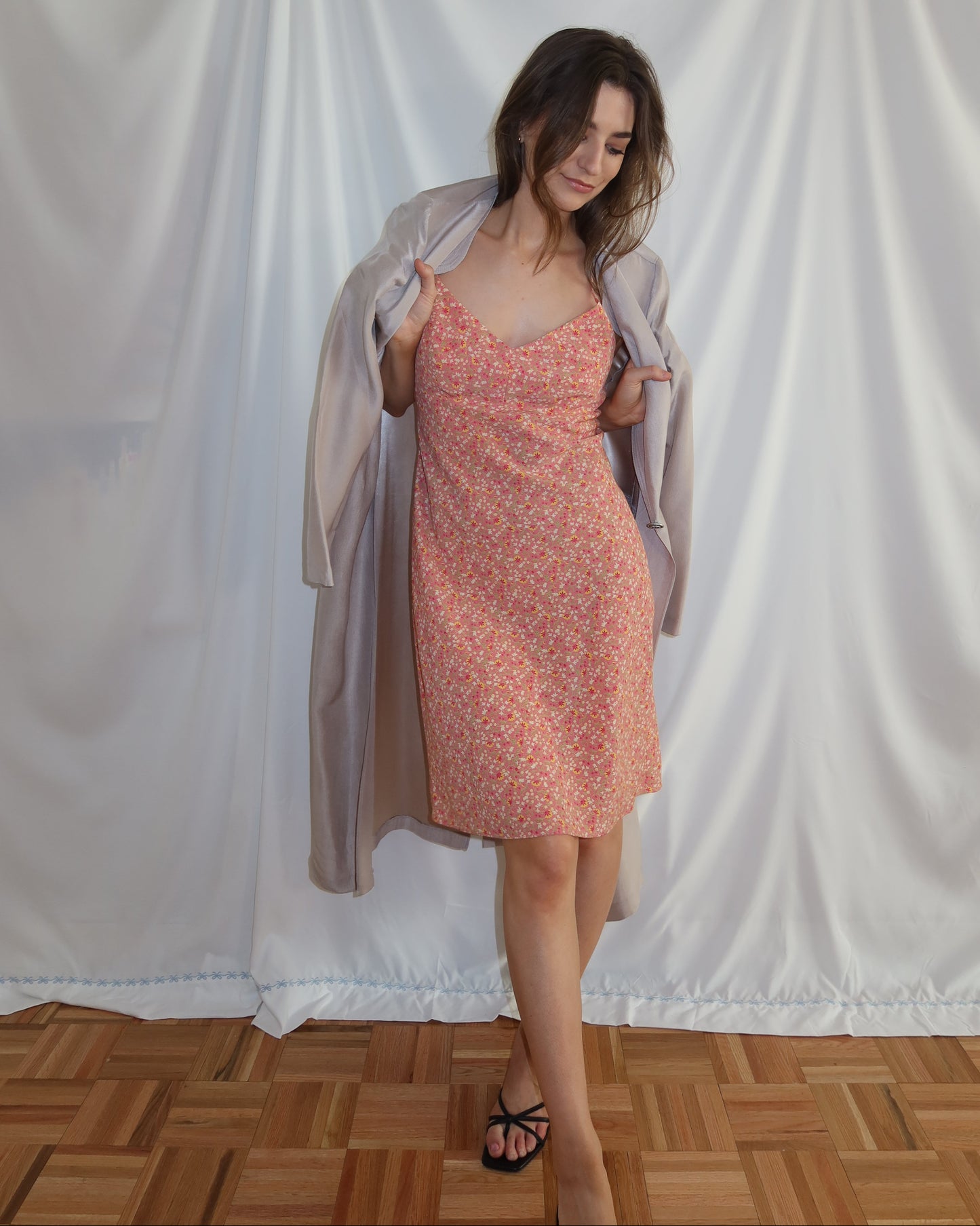 1980's Rayon Duster Jacket- Size M/L