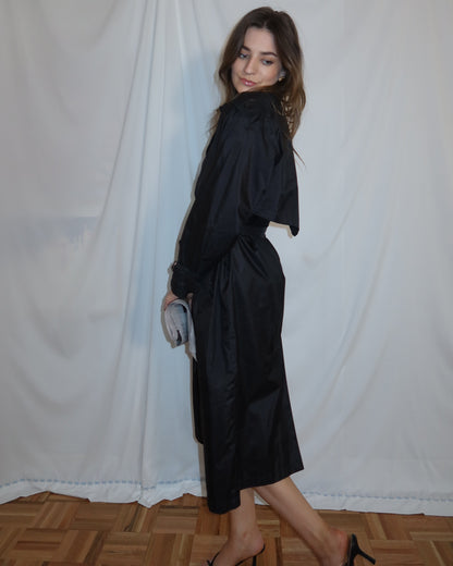 1990's Nylon Trench Coat- Size S/M