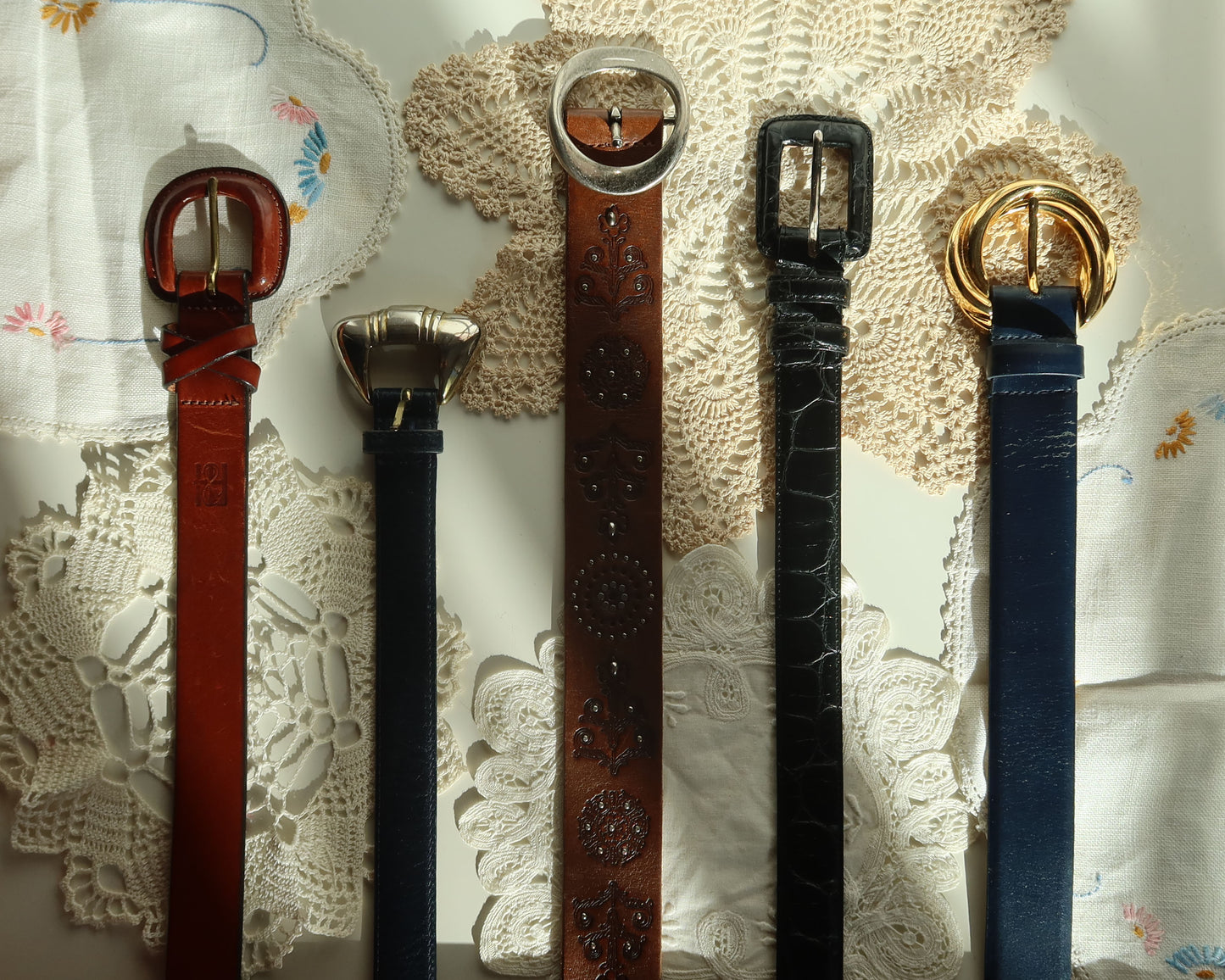 Leather Western Classic Belt- Size S/M