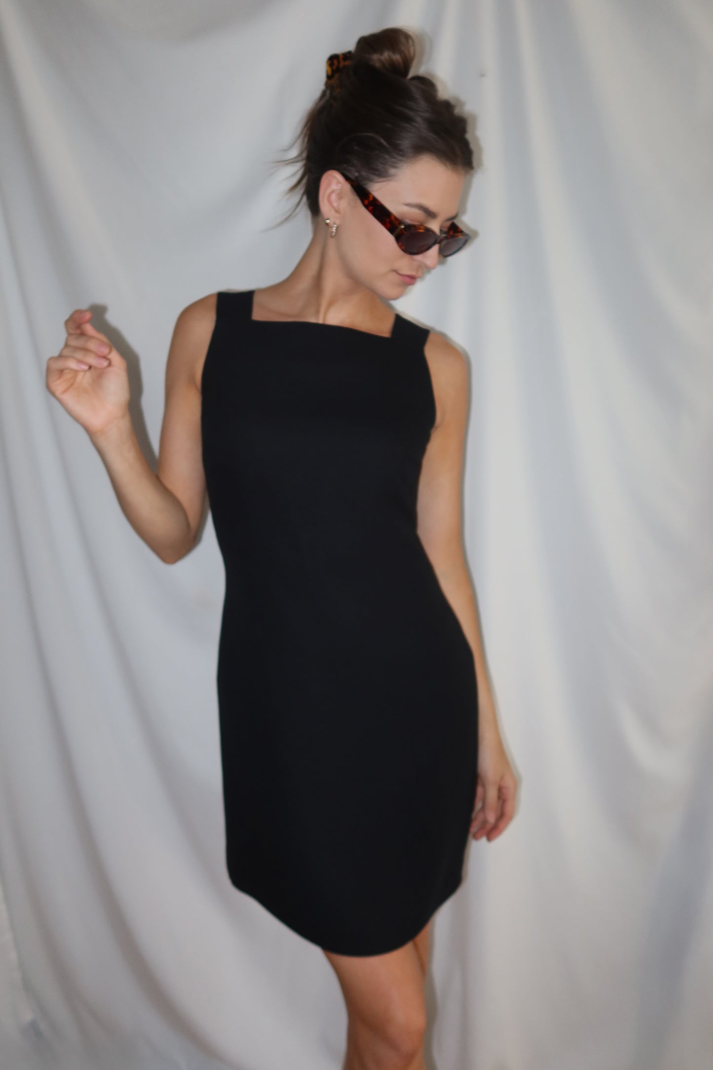 1990's Classic Square Neck LBD Mini- Size S