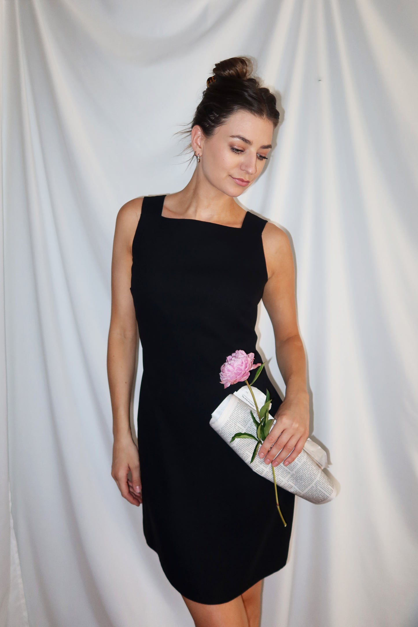 1990's Classic Square Neck LBD Mini- Size S