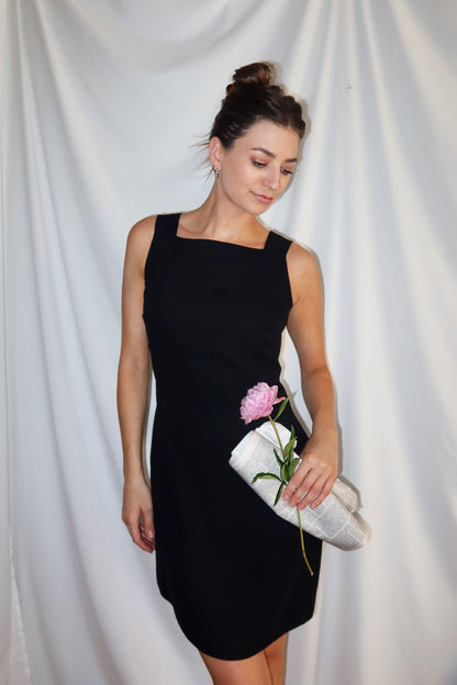 1990's Classic Square Neck LBD Mini- Size S