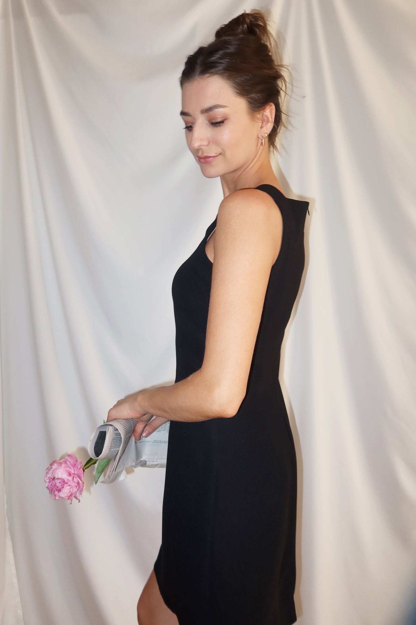 1990's Classic Square Neck LBD Mini- Size S