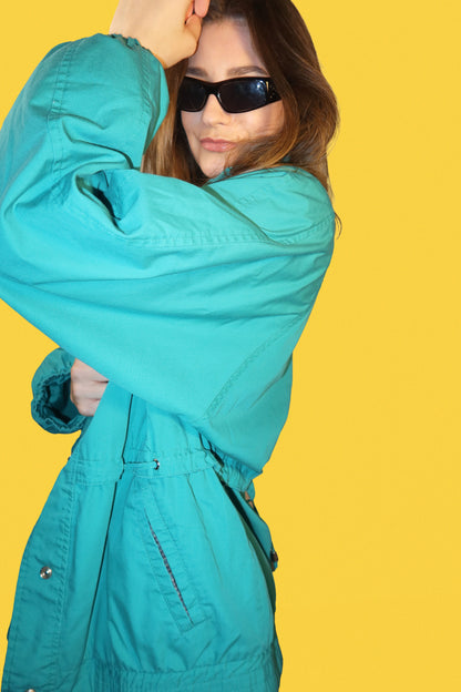 1990's Teal Anorak Jacket - Size M