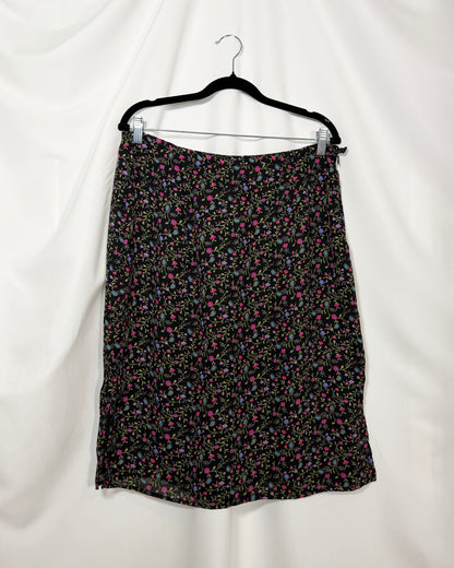 1990'S Ditsy Pencil Skirt- Size L