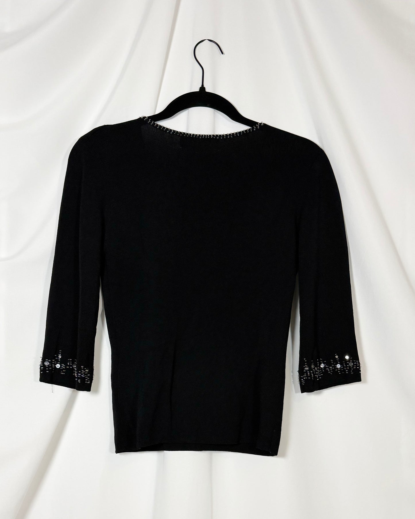 2000's Embellished Elbow Slv Sweater- XS/S