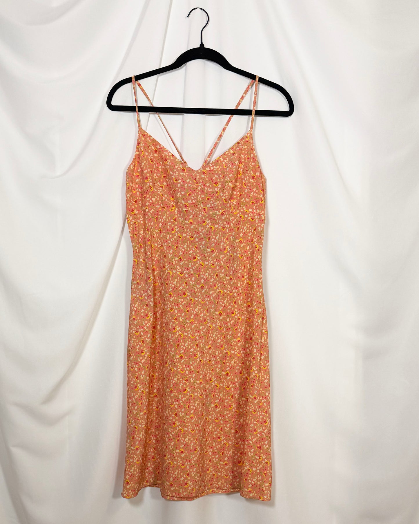 2000'S Floral Georgette Dress- Size M