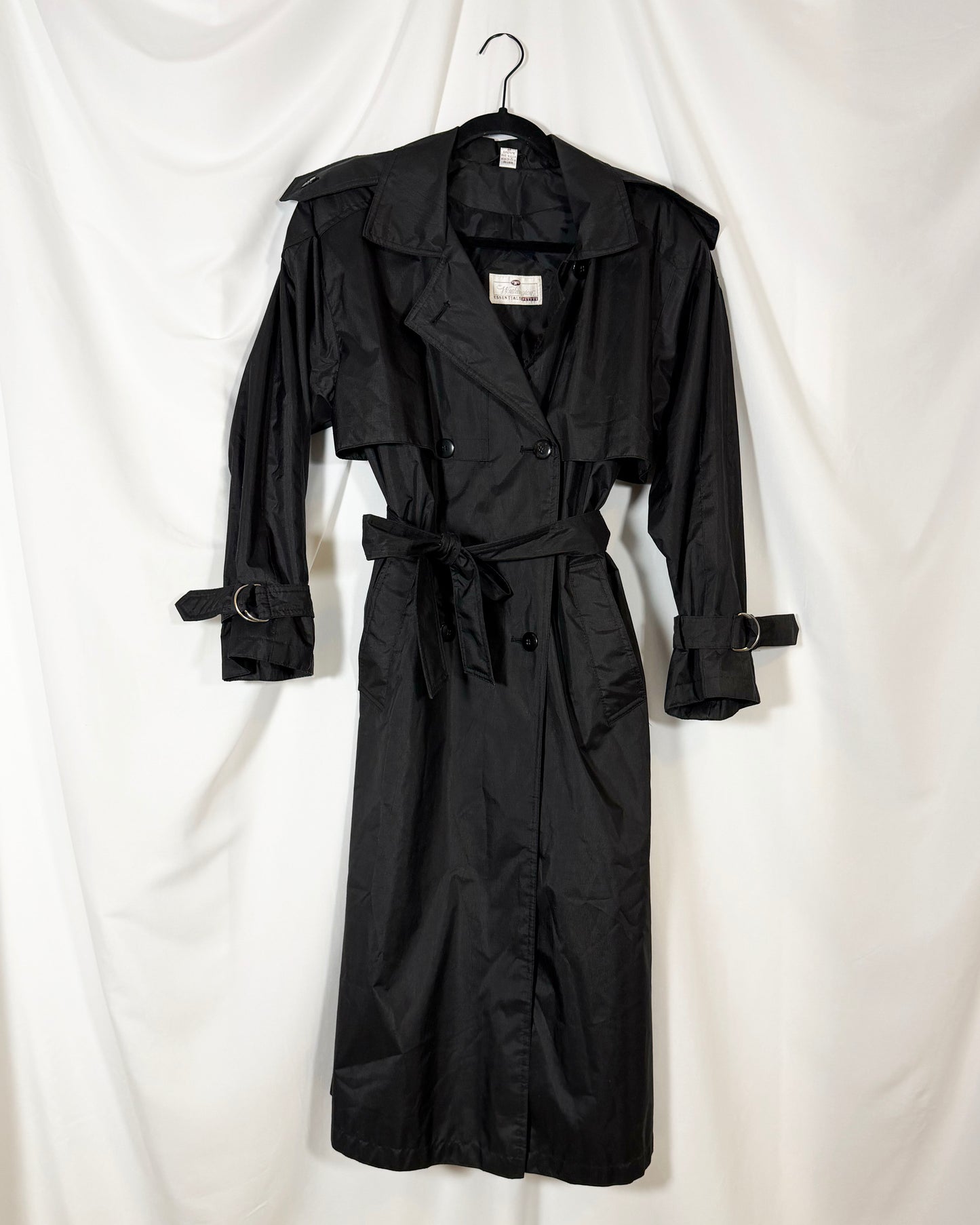 1990's Nylon Trench Coat- Size S/M