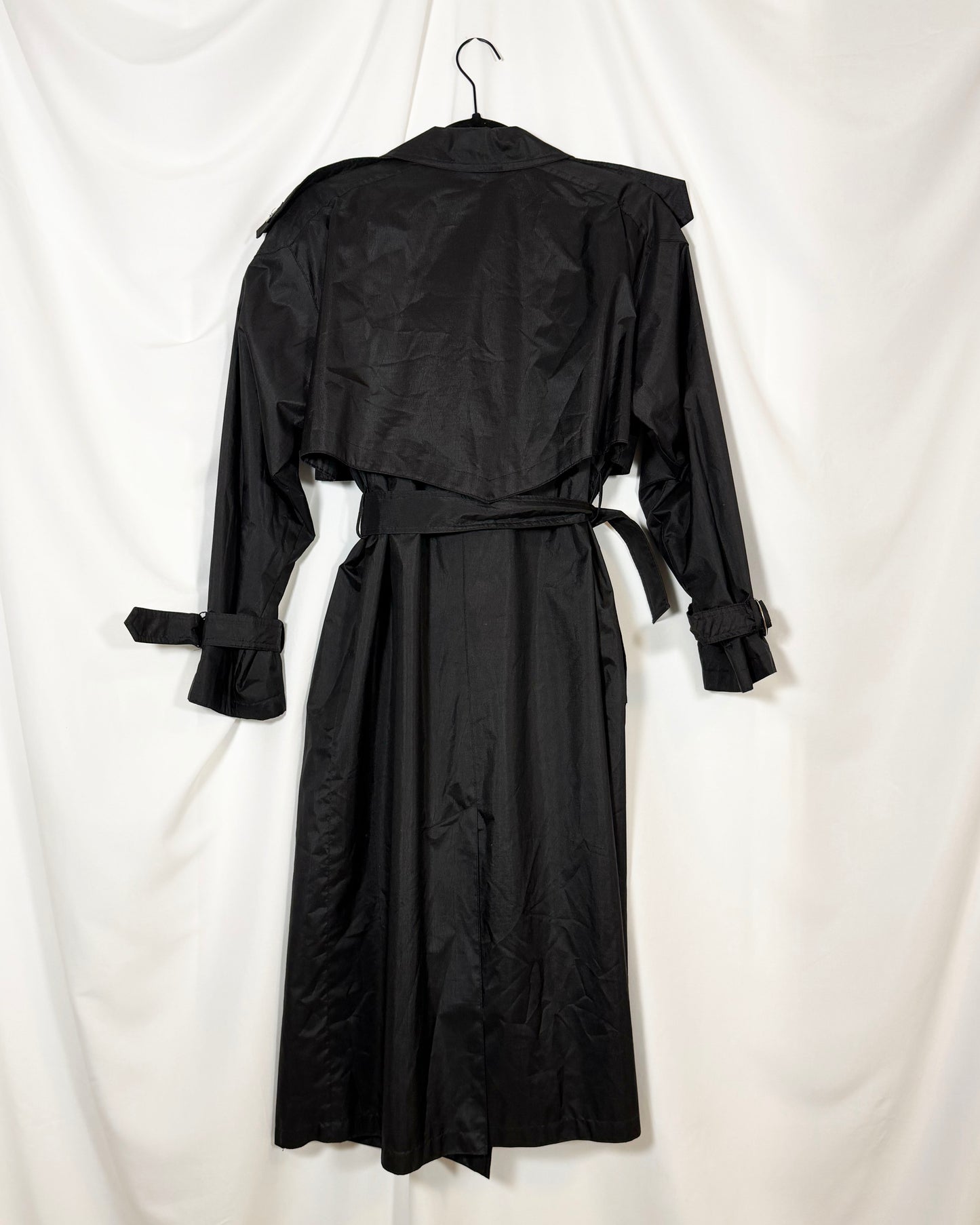 1990's Nylon Trench Coat- Size S/M