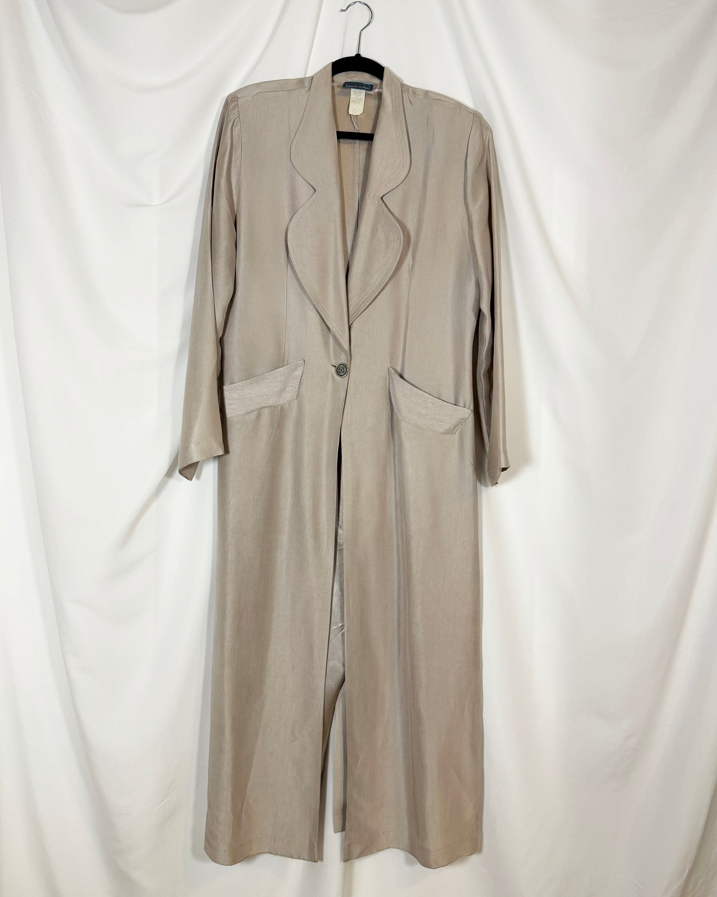 1980's Rayon Duster Jacket- Size M/L