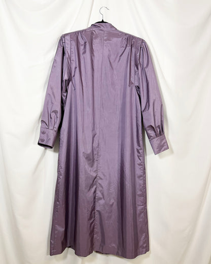 1980's Shimmery Femme Raincoat- Size L/XL