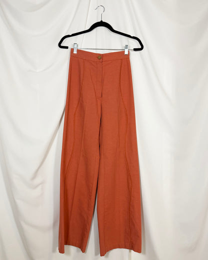 1970'S Wide Leg Pant Suit Set- Size XS or XXS
