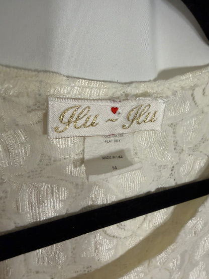 1990's Nylon Lace Layering Tee- Size M