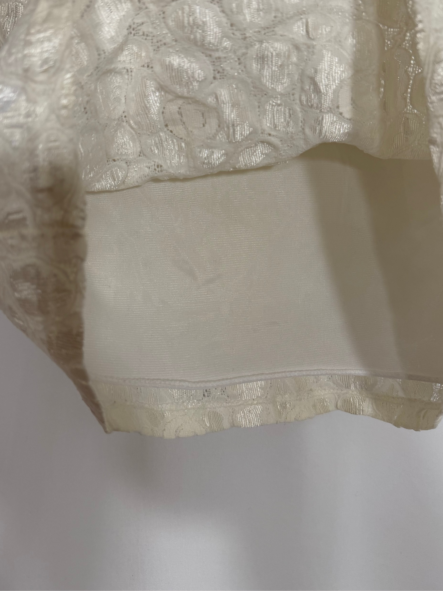 1990's Nylon Lace Layering Tee- Size M