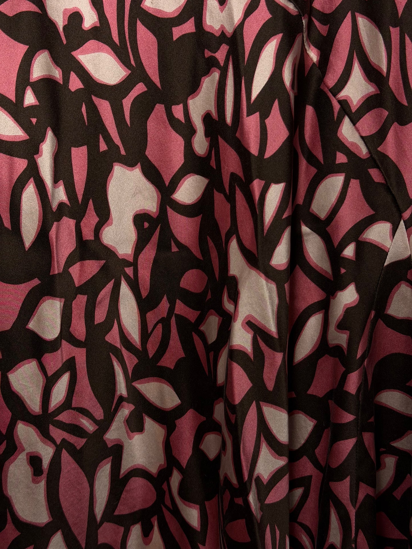 2,000's 100% Silk Bias Cut Midi Skirt- Size L/XL