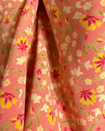 2000'S Floral Georgette Dress- Size M