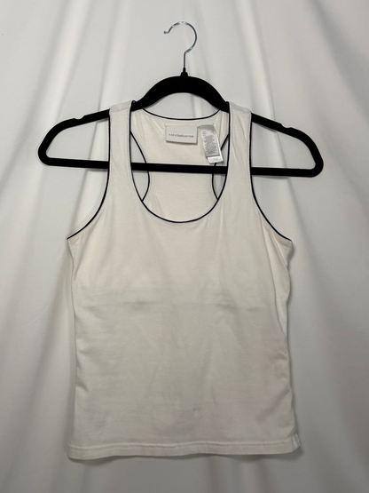 90's Racerback Contrast Piping Tank Top- Size S