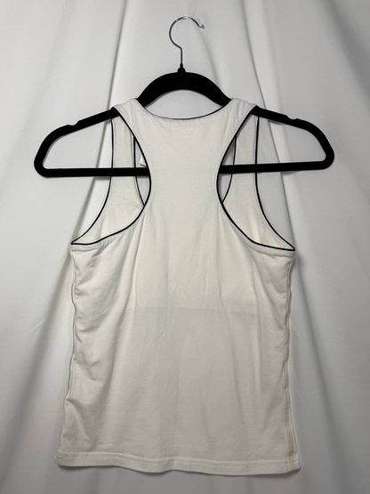 90's Racerback Contrast Piping Tank Top- Size S
