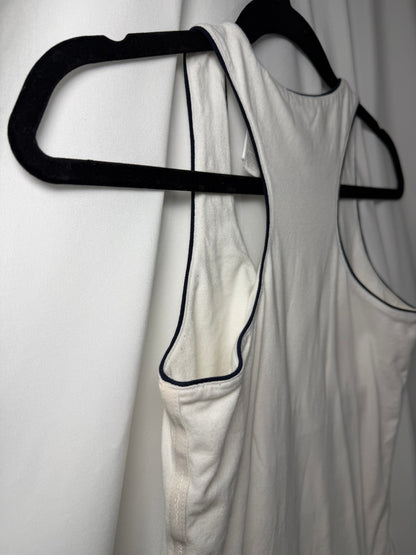 90's Racerback Contrast Piping Tank Top- Size S