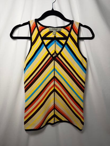 Y2K Chevron Sweater Tank Top- Size S