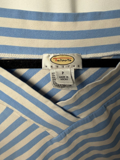 90's Classic Stripe V-neck Tank Top- Size S petite
