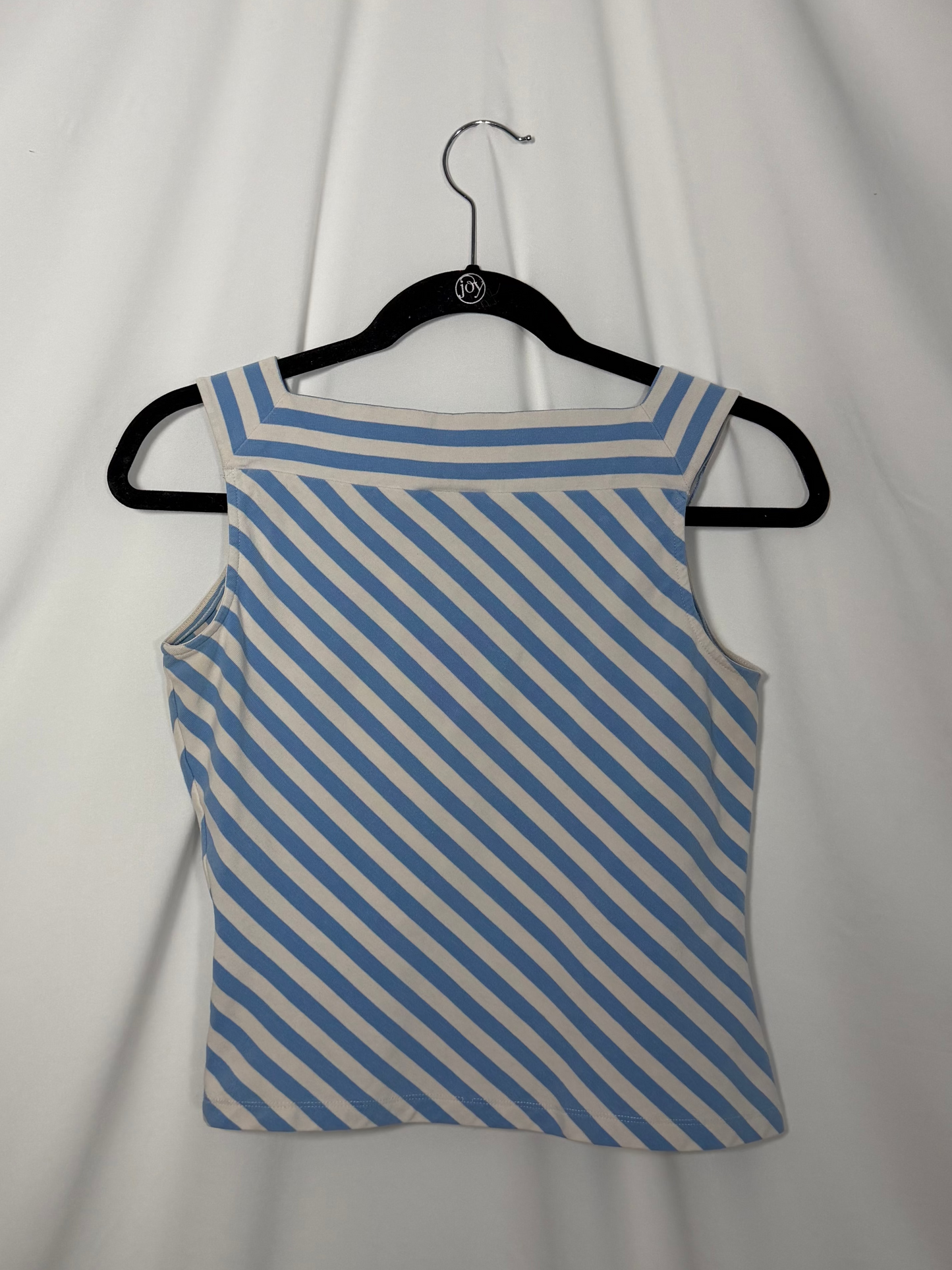 90's Classic Stripe V-neck Tank Top- Size S petite