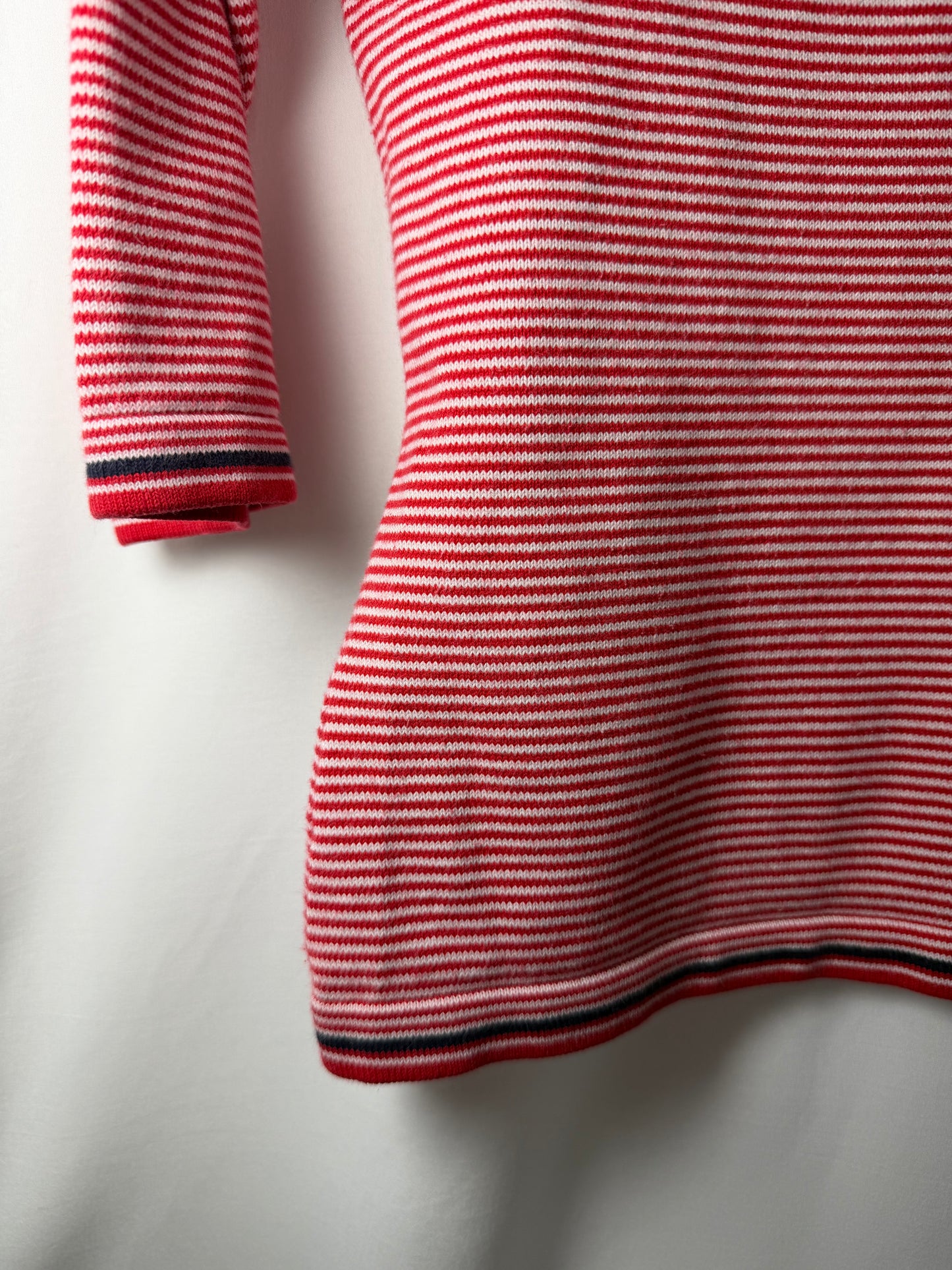 1990's Stripe Boatneck Elbow Sleeve Sweater Top- Size M