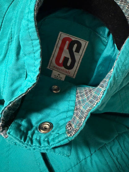 1990's Teal Anorak Jacket - Size M
