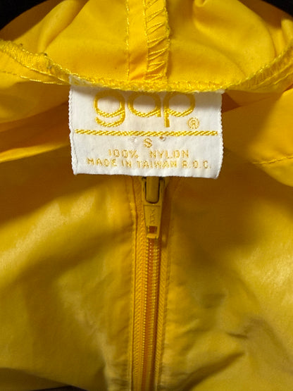 1990's GAP Vintage Packable Yellow Windbreaker- Size S
