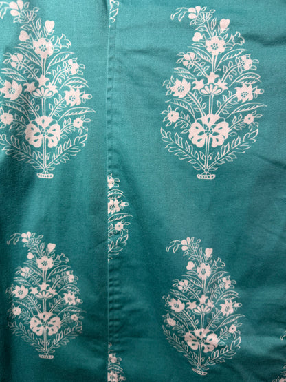 1990's Cotton Floral Stamp Sundress- Size 10P