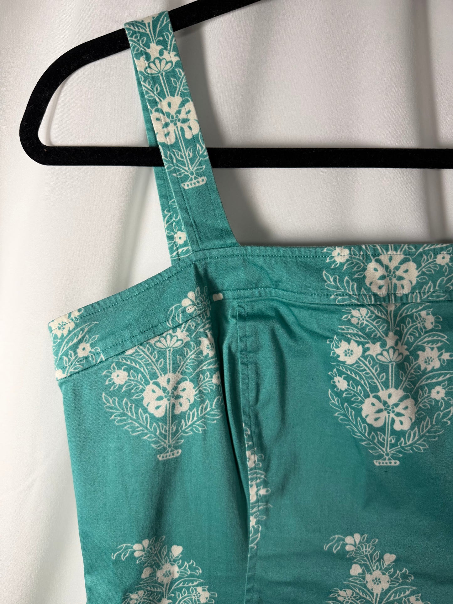 1990's Cotton Floral Stamp Sundress- Size 10P