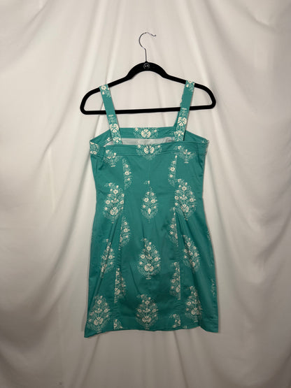 1990's Cotton Floral Stamp Sundress- Size 10P