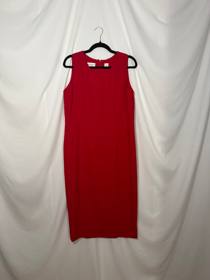 1990's Red Maxi Shift Dress- Size 12P