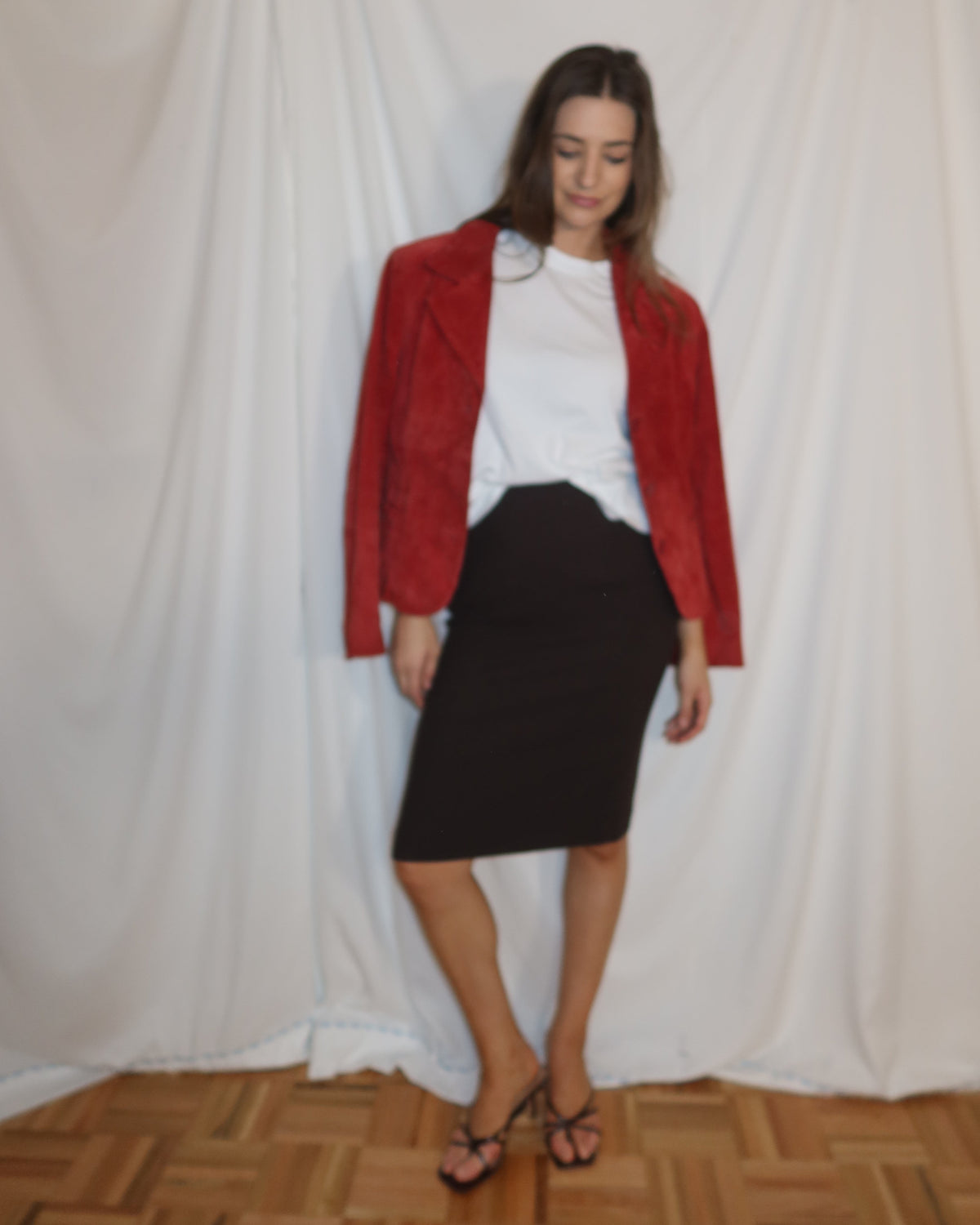 Vintage 1990's Chocolate Brown Jones Wear Pencil Skirt- Size XS/4